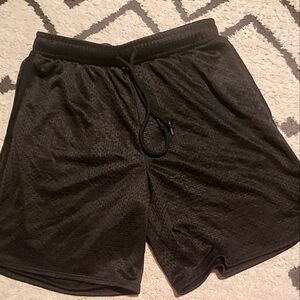 PINK Victoria's Secret Black Athletic Shorts with Elastic Waistband